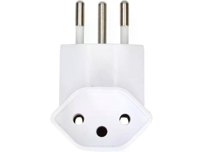 Max Hauri Abzweigstecker 2x T13 T-Form, Weiss