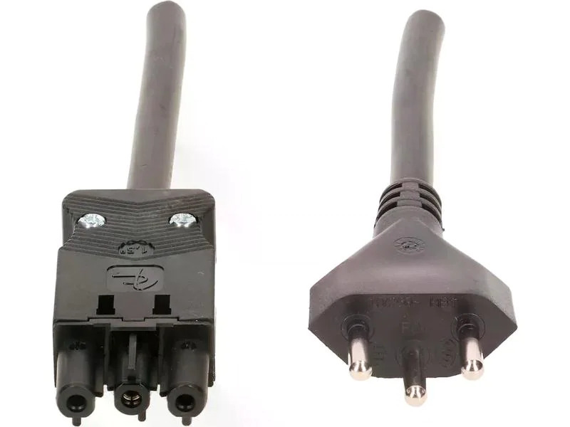 Max Hauri Anschlusskabel 10 m AC 166 - T12, Schwarz