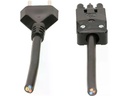 Max Hauri Anschlusskabel 10 m AC 166 - T12, Schwarz
