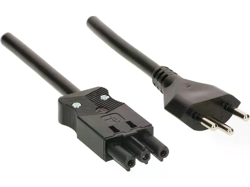 Max Hauri Anschlusskabel 10 m AC 166 - T12, Schwarz