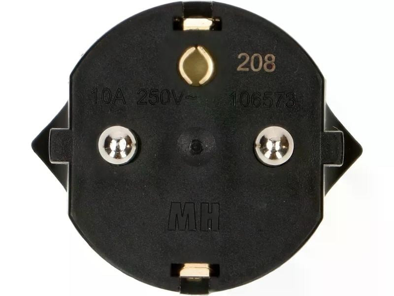 Max Hauri Fixadapter Schuko auf T13, Schwarz