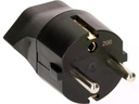 Max Hauri Fixadapter Schuko auf T13, Schwarz