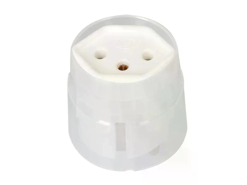 Max Hauri Fixadapter Schuko auf T13, Weiss