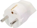 Max Hauri Fixadapter Schuko auf T13, Weiss