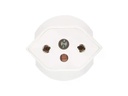 Max Hauri Fixadapter Schuko auf T13, Weiss
