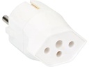 Max Hauri Fixadapter Schuko auf T13, Weiss