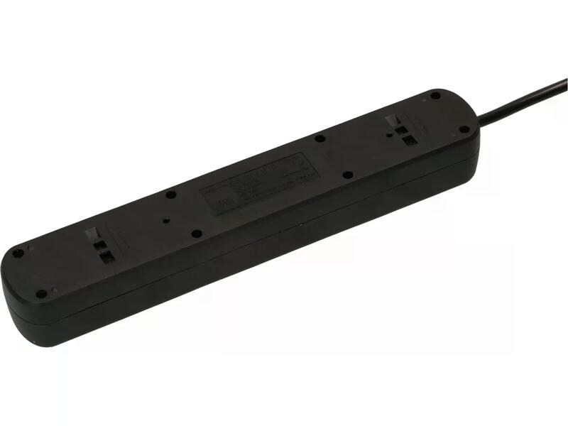 Max Hauri Steckdosenleiste Basic-Line 4x T13, USB A+C, Schalter, Schw