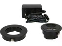 Max Hauri USB-Ladesteckdose USB A+C mit Kabeldurchführung, Schwarz