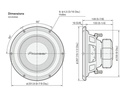 Pioneer Subwoofer TS-A250D4