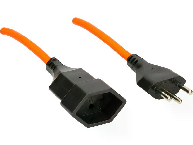 Max Hauri Verlängerungskabel 25 m T13 - T12, Orange