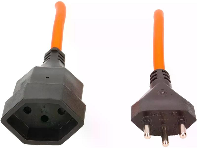 Max Hauri Verlängerungskabel 25 m T13 - T12, Orange
