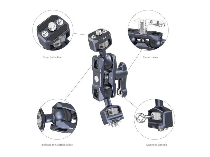 Smallrig Magic Arm with Dual Ball Heads (1/4”-20 + ARRI)