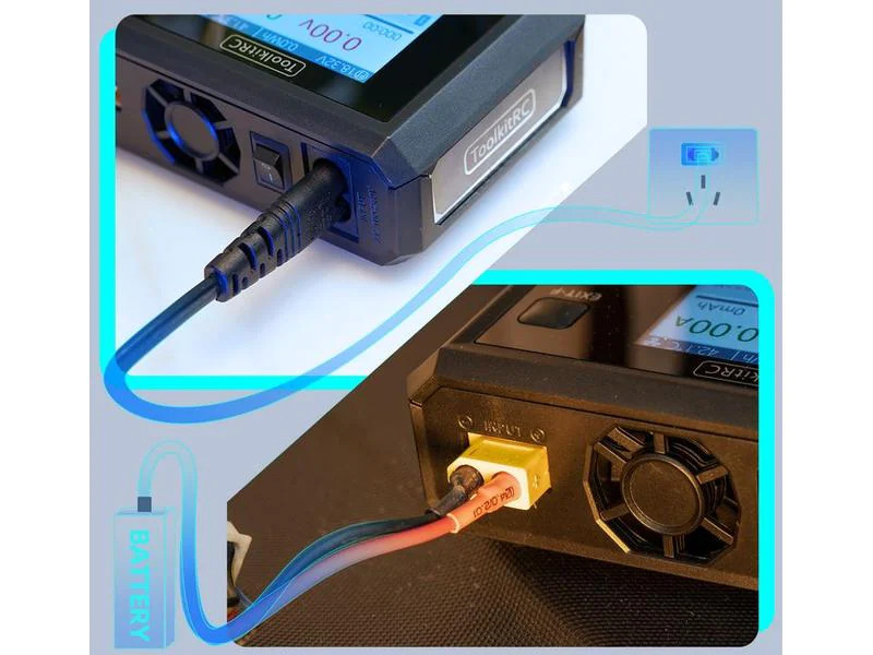 ToolkitRC Ladegerät M7AC AC/DC 100W 1-6S