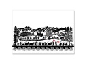 Trendform Tischset Swiss Tradition 1, 29.7 cm x 0.42 m, Schwarz/Weiss