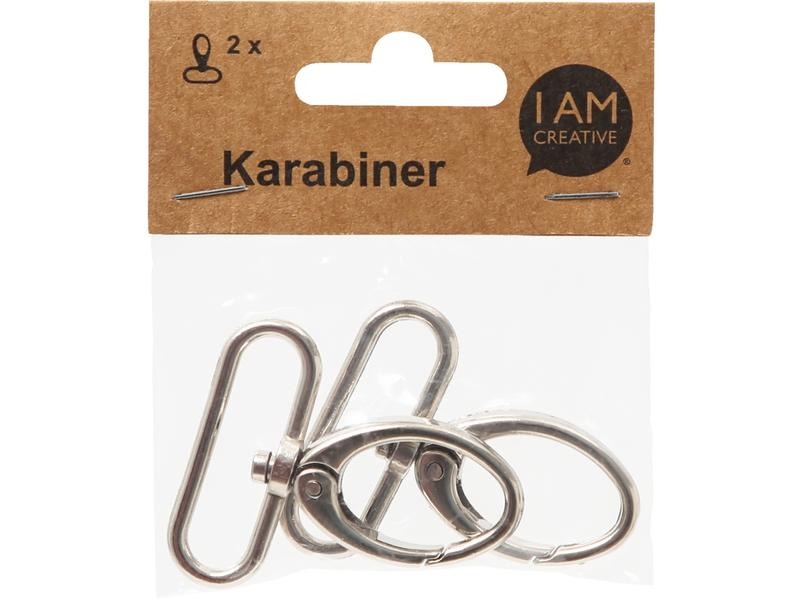 lalana Anhänger mit Karabiner 50 x 45 mm, 2 Stück