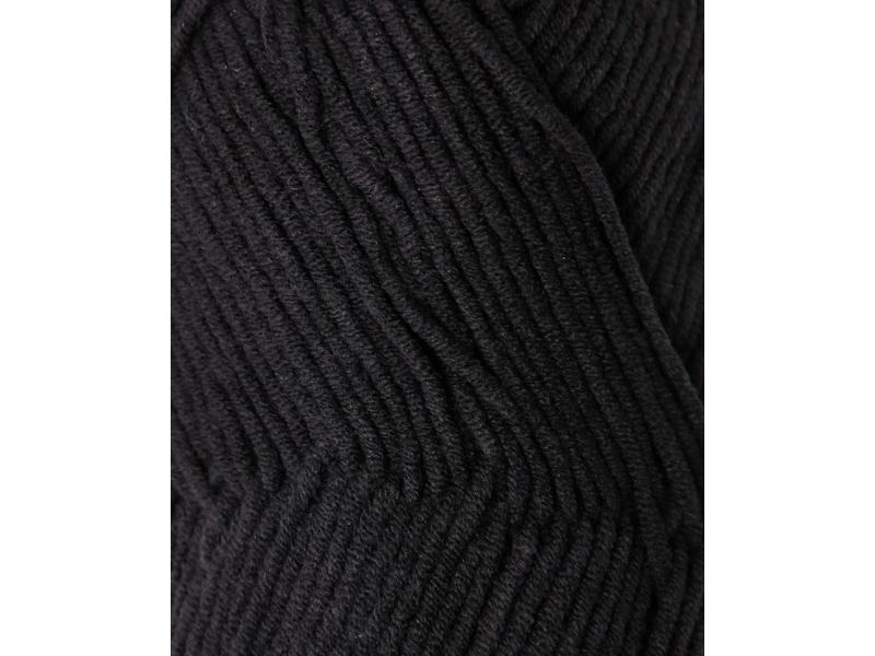lalana Wolle Comfort 3 mm, 100 g, Schwarz