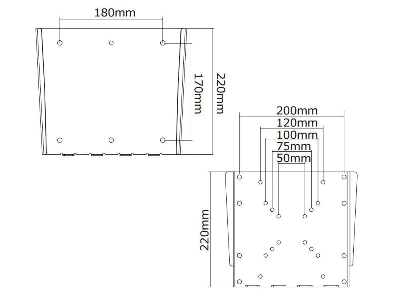 NewStar Wandhalterung FPMA-W110 Silber