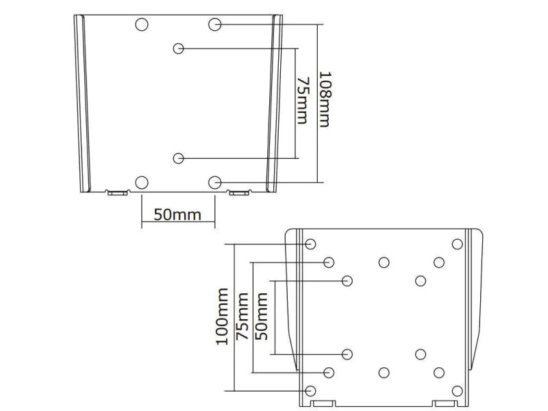 NewStar Wandhalterung FPMA-W25 Silber