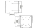 NewStar Wandhalterung FPMA-W25 Silber
