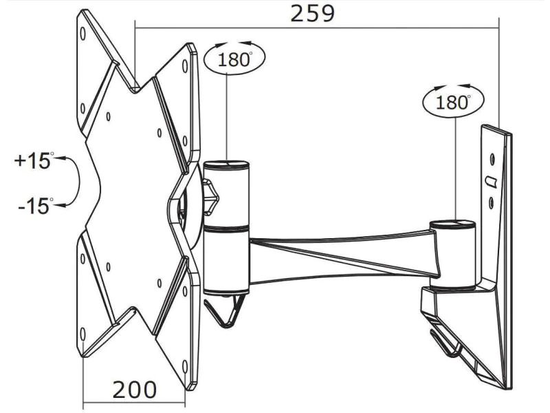 Neomounts by NewStar Wandhalterung FPMA-W825 Schwarz