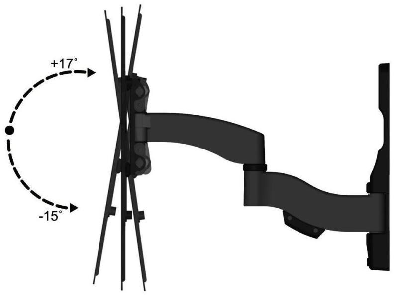 PureMounts Wandhalterung PM-SHADOW-2 Schwarz