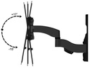 PureMounts Wandhalterung PM-SHADOW-2 Schwarz