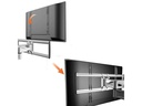 PureMounts Wandhalterung Platinum 65 Schwarz/Silber