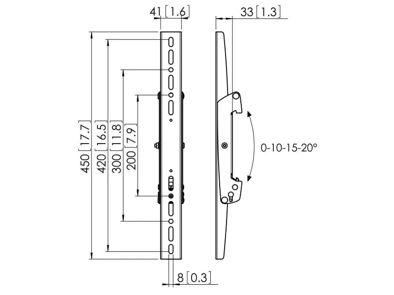 Vogel's Wandhalterung PFS 3304 Schwarz