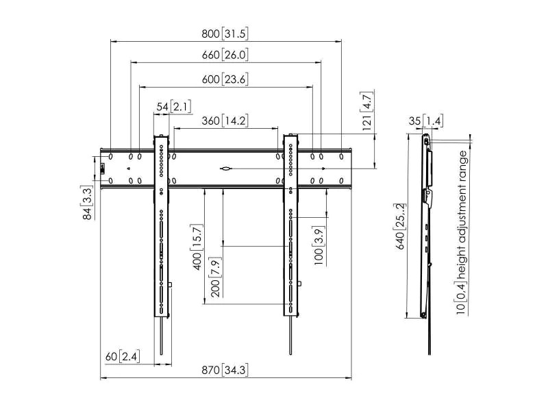 Vogel's Wandhalterung PFW6800 Schwarz