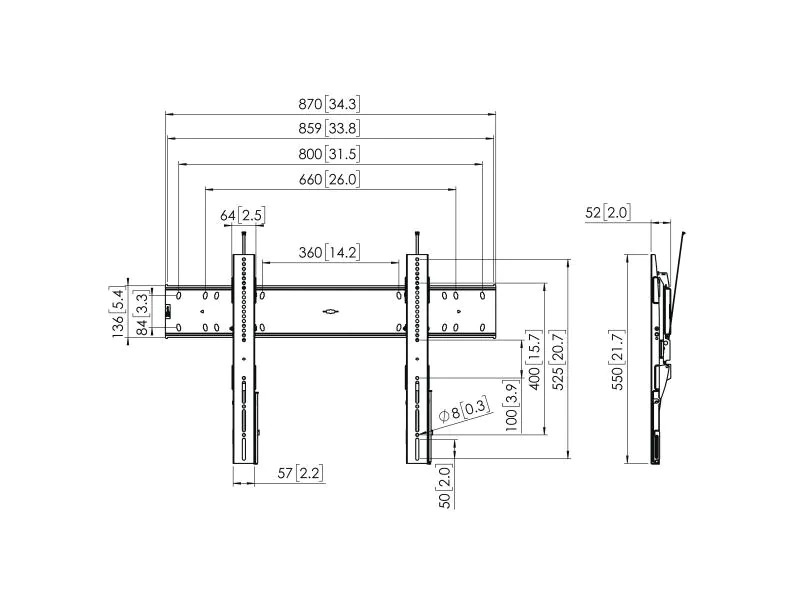 Vogel's Wandhalterung PFW6810 Schwarz