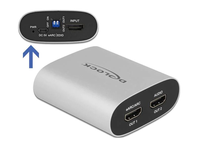 Delock Audio Extraktor HDMI HD 4K 60 Hz mit eARC