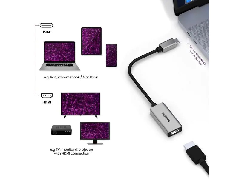 Marmitek Adapter Connect USB-C &gt; HDMI