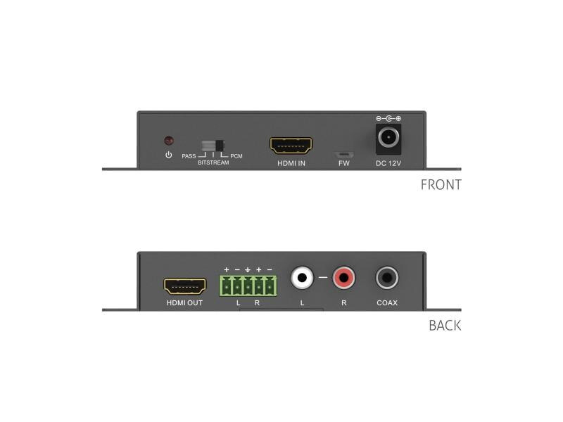 PureTools Audio Extraktor PT-C-HDADE HDMI 2.0a Audio-Extraktor