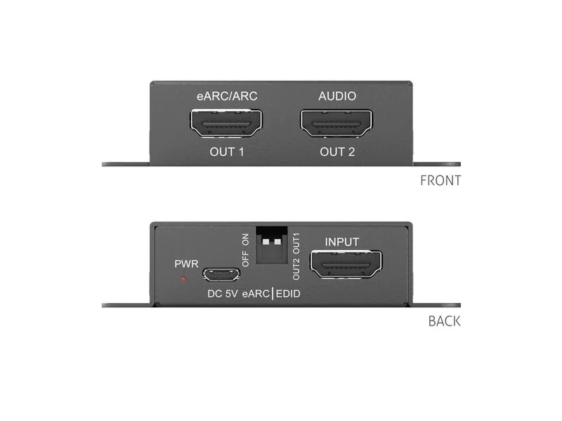 PureTools Audio Extraktor PT-C-HDEARC-4K 4K 18Gbps HDMI eARC