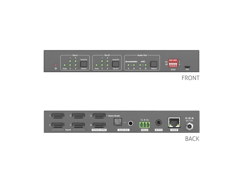 PureTools Matrix Switcher PT-MA-HD42UHD HDMI