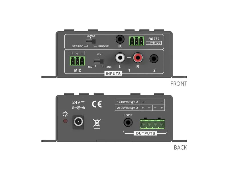 PureTools Audioverstärker PT-AA220 2x20W Class-D
