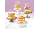 PME Kuchen-Topper Mr. &amp; Mrs. Modern 1 Stück, Weiss