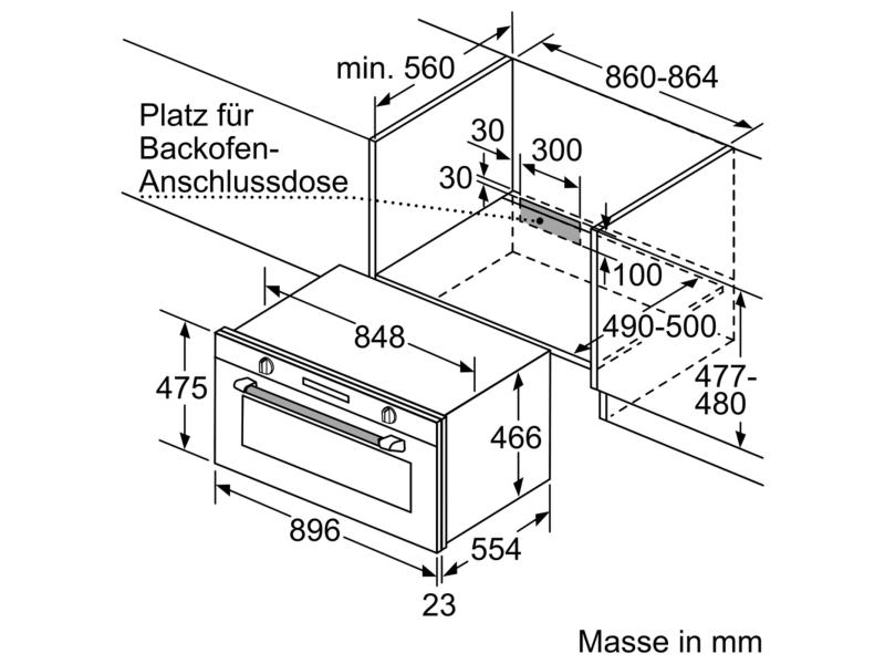 Siemens Einbaubackofen VB558C0S0 A+
