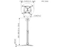 Vogel's Deckenhalterung PPC 2555 Silber