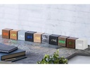 Gingko Digitalwecker Cube Click Clock Silber