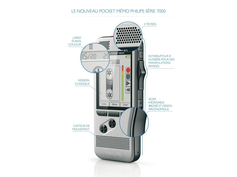 Philips Diktiergerät Digital Pocket Memo DPM7200