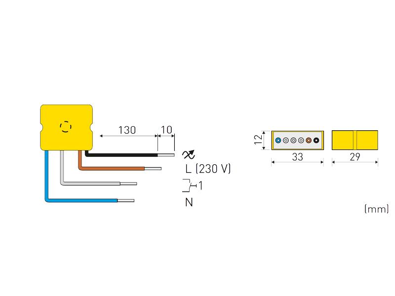 digitalSTROM Licht Tasterklemme Dimmer GE-TKM300 150W