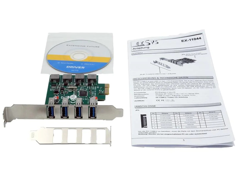 Exsys PCI-Express-Karte EX-11044