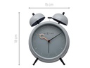 NeXtime Klassischer Wecker Golden Hour Blaugrau