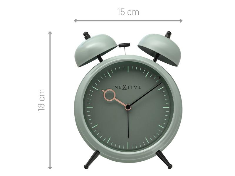 NeXtime Klassischer Wecker Golden Hour Teal