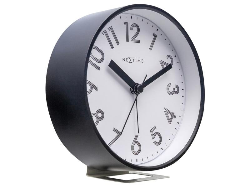 NeXtime Klassischer Wecker Reflect Weiss/Schwarz