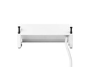 STEFFEN Tischsteckdosenleiste ALU DESK 2x T13, USB-A+C, Weiss