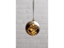 Star Trading Weihnachtskugel Glow, 40 LED, Ø 15 cm, Anthrazit
