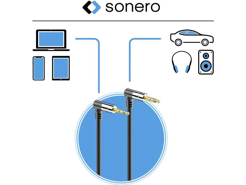 sonero Audio-Kabel 3.5 mm Klinke - 3.5 mm Klinke 0.5 m