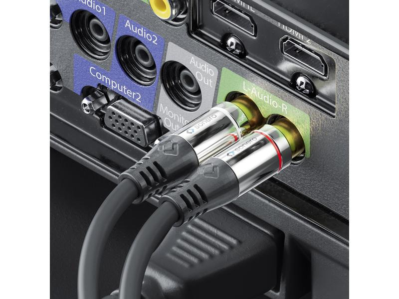 sonero Audio-Kabel Cinch - Cinch 0.5 m